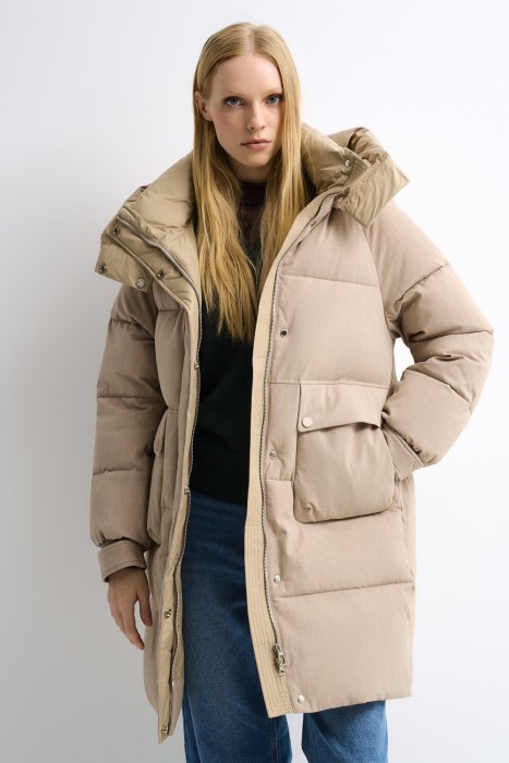 зимнее пальто с капюшоном 730627003 фотография