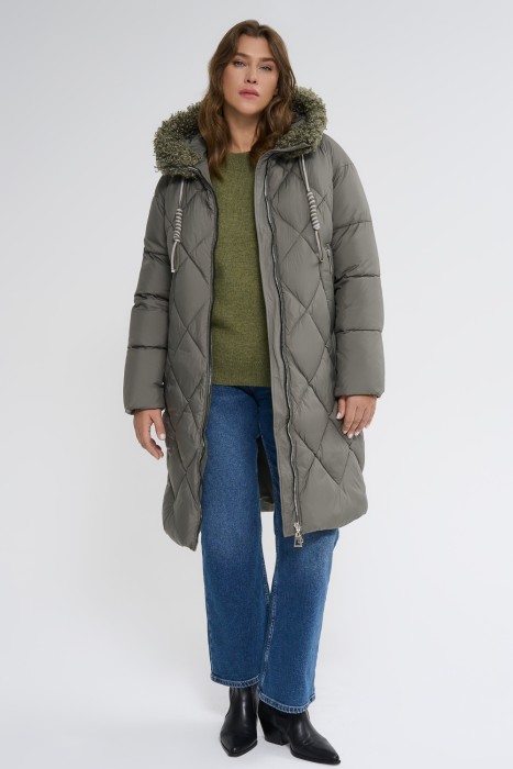 зимнее пальто с капюшоном 737657003 фотография