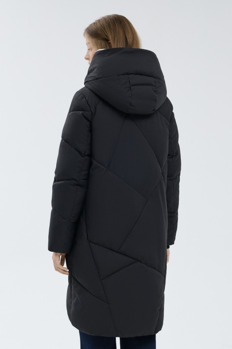 зимнее пальто с капюшоном по цене 8720 руб вид справа