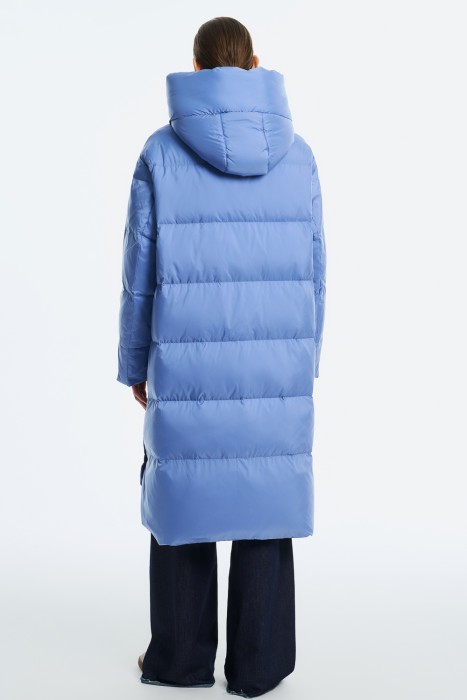 зимнее пальто с капюшоном по цене 6400 руб вид справа