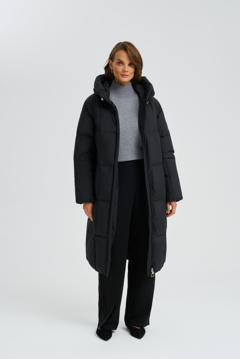 зимнее пальто с капюшоном 787634003 фотография