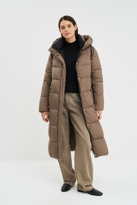 зимнее пальто с капюшоном 787629003 фотография