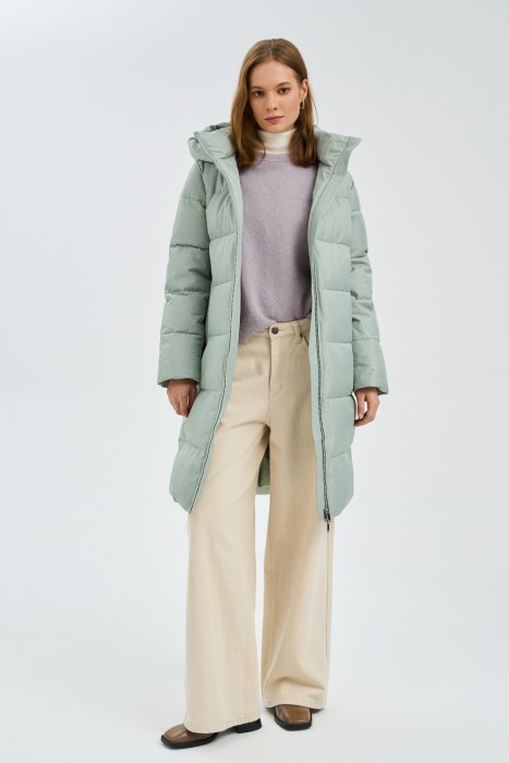 зимнее пальто с капюшоном 782587003 фотография