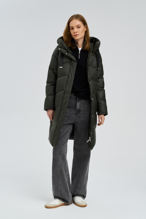 зимнее пальто с капюшоном 783385003 фотография