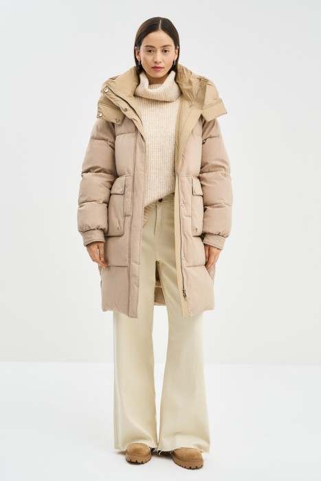 зимнее пальто с капюшоном 772764003 фотография