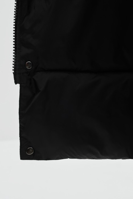 зимнее пальто с капюшоном из россии вид сбоку