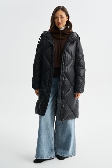 зимнее пальто с капюшоном 790232003 фотография