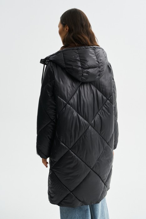 зимнее пальто с капюшоном по цене 5530 руб вид справа