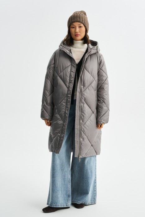 зимнее пальто с капюшоном 790234003 фотография