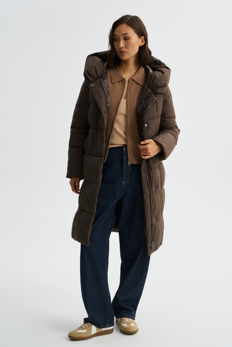 зимнее пальто с капюшоном 783463003 фотография