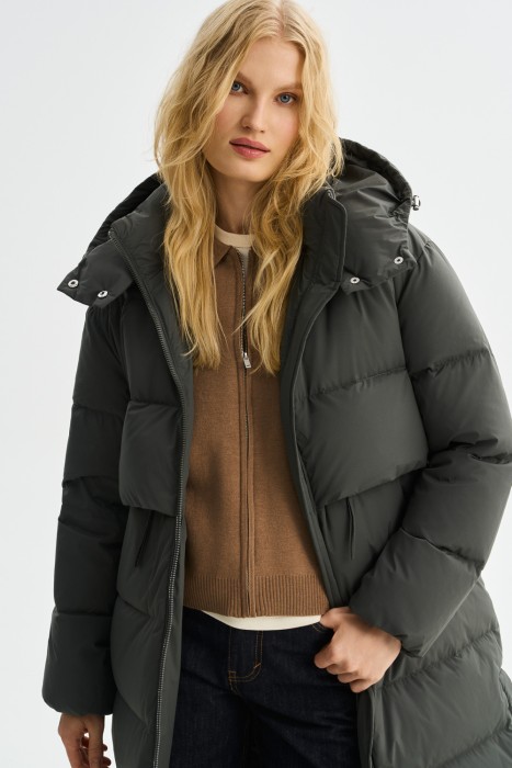 зимнее пальто с капюшоном 781266003 фотография