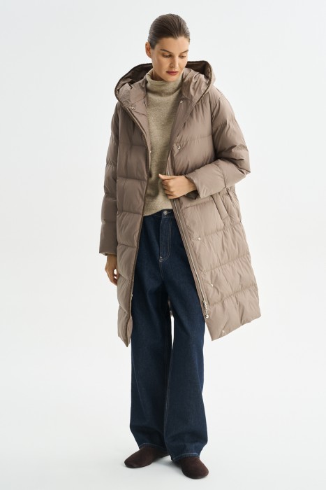 зимнее пальто с капюшоном 786762003 фотография