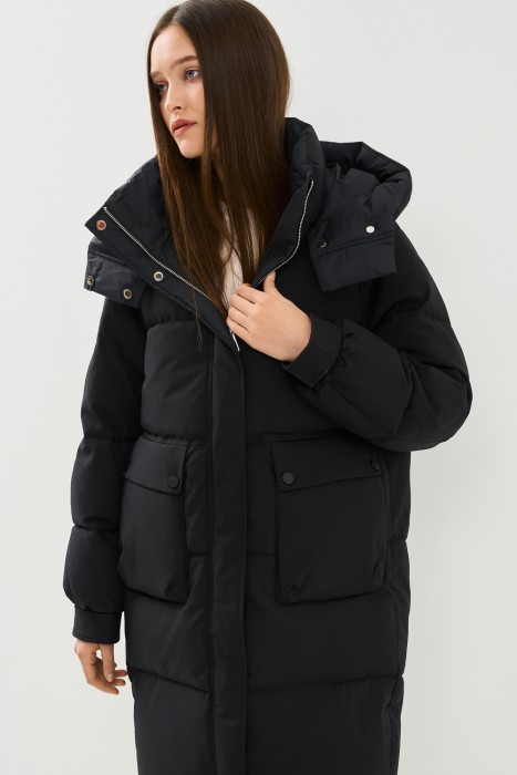 зимнее пальто с капюшоном 772760003 фотография