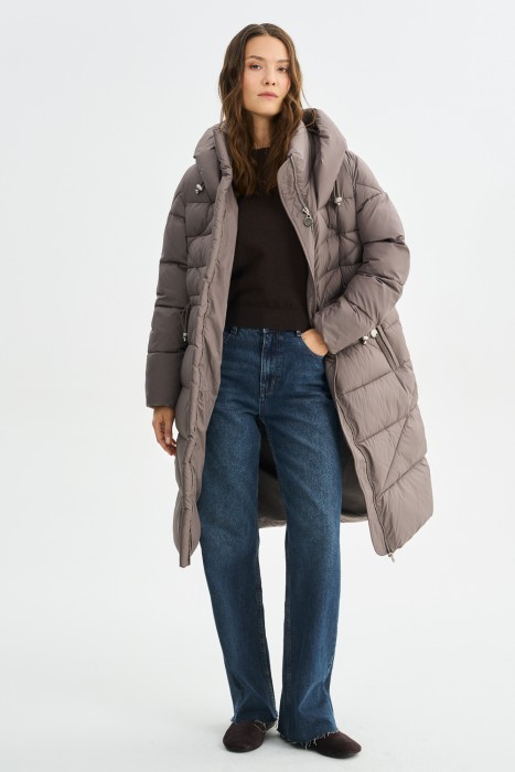 зимнее пальто с капюшоном 783523003 фотография