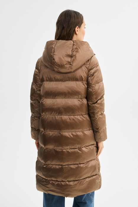 зимнее пальто с капюшоном по цене 6880 руб вид справа