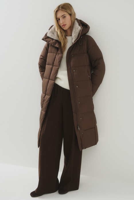 зимнее пальто с капюшоном 772286003 фотография