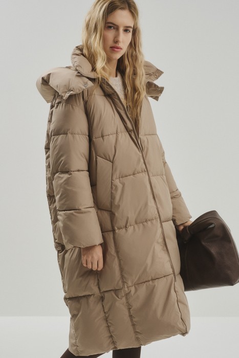 зимнее пальто с капюшоном 781477003 фотография