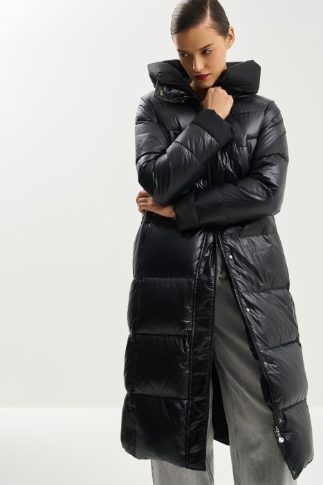 зимнее пальто с капюшоном 771555003 фотография