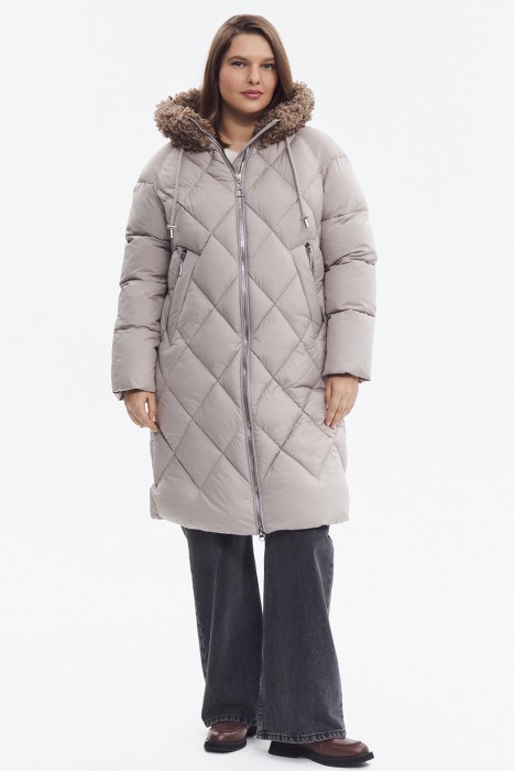 зимнее пальто с капюшоном 810971003 фотография