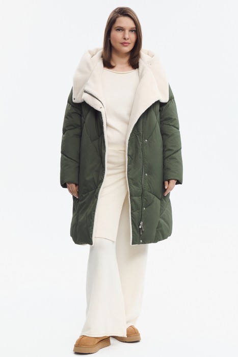 зимнее пальто с капюшоном 808384003 фотография