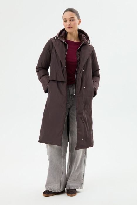 зимнее пальто с капюшоном 809738003 фотография