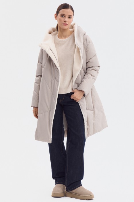 зимнее пальто с капюшоном 808385003 фотография