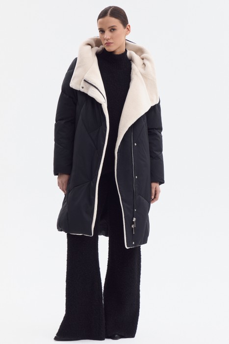 зимнее пальто с капюшоном 808386003 фотография