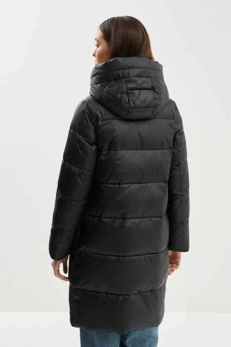 зимнее пальто с капюшоном по цене 5620 руб вид справа