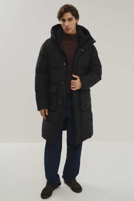 зимнее пальто с капюшоном 793429003 фотография