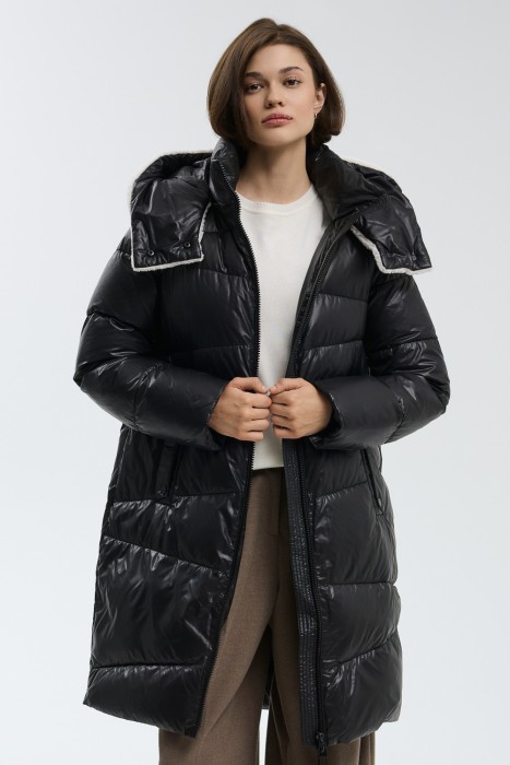 зимнее пальто с капюшоном 730352003 фотография