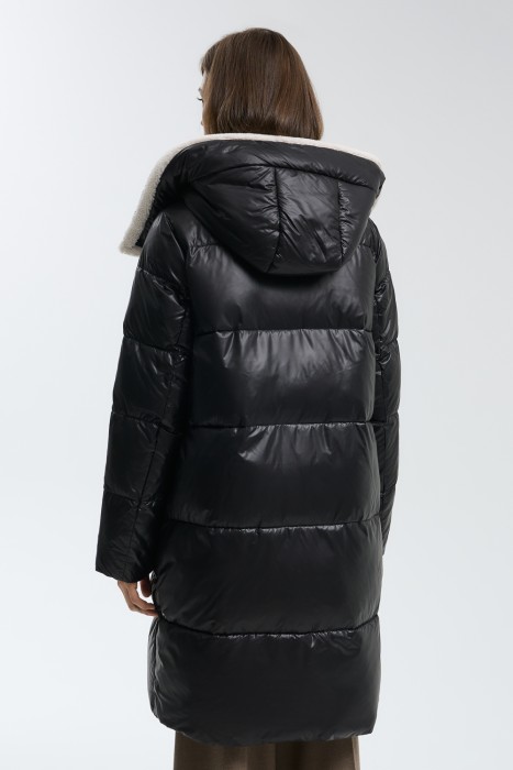 зимнее пальто с капюшоном по цене 3110 руб вид справа