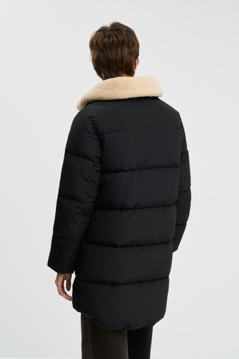 зимнее пальто с меховой отделкой по цене 2920 руб вид справа