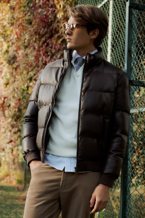 зимняя куртка из натуральной кожи 772650003 фотография