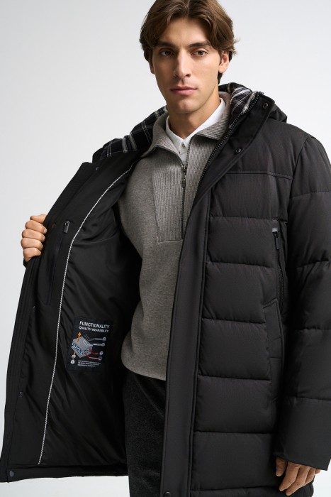 зимняя куртка с капюшоном из россии вид сбоку