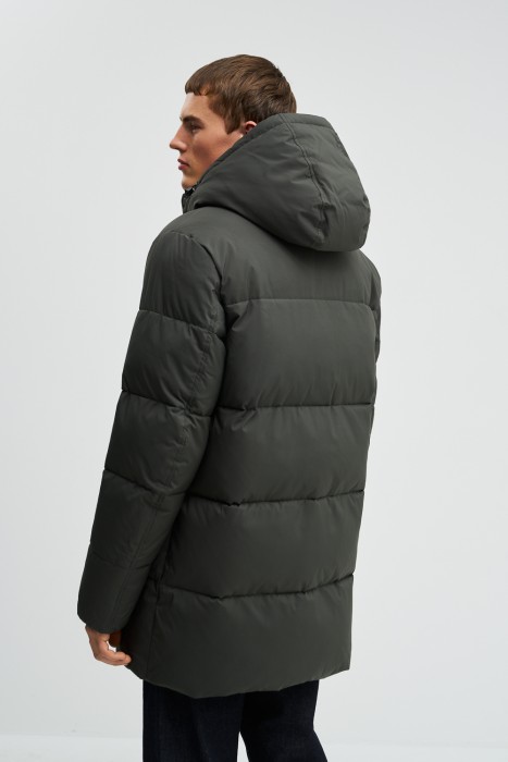 зимняя куртка с капюшоном по цене 3990 руб вид справа