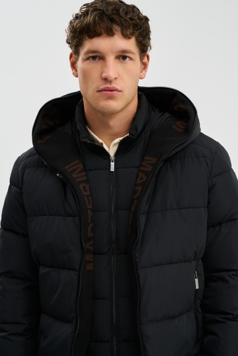 зимняя куртка с капюшоном из россии вид сбоку