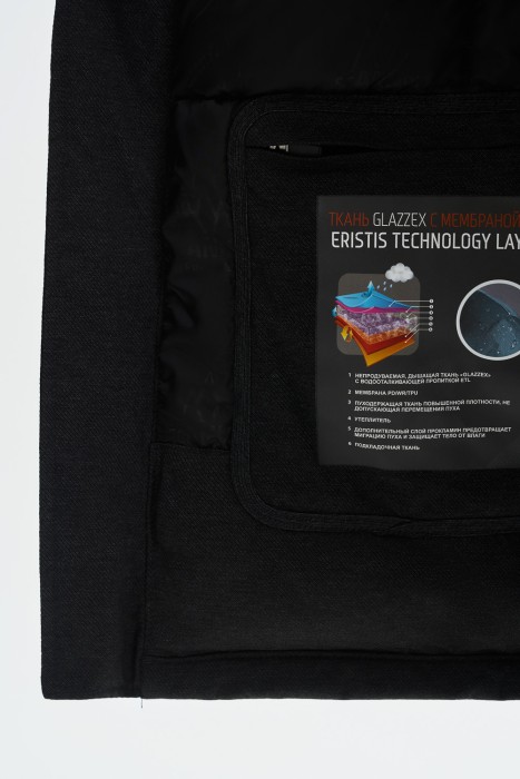 зимняя куртка с капюшоном из россии вид сбоку