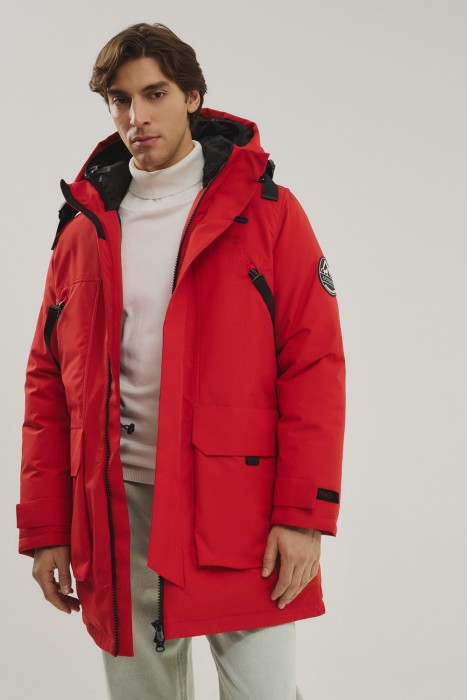 зимняя куртка с капюшоном 779876003 фотография