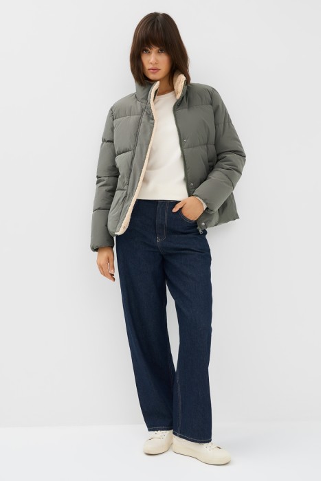 зимняя куртка с меховой отделкой 771226003 фотография