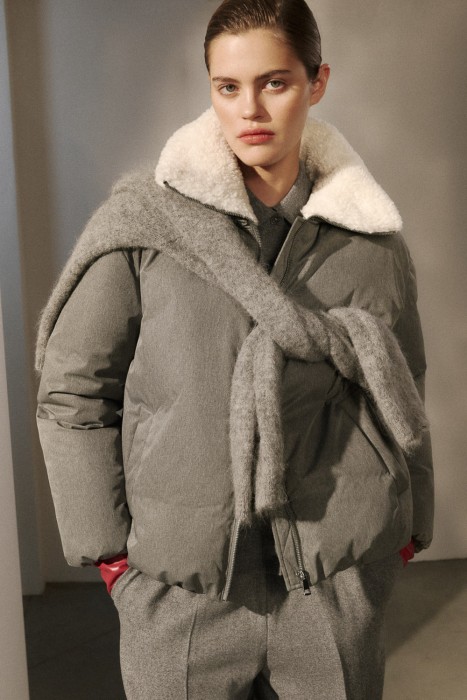 зимняя куртка с меховой отделкой 781246003 фотография