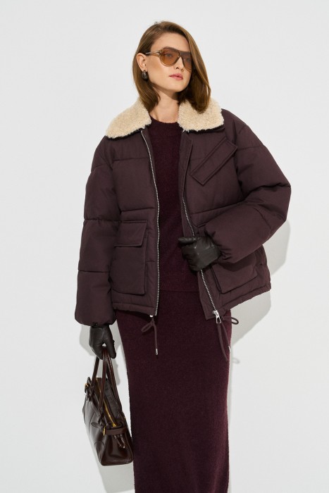 зимняя куртка с меховой отделкой по цене 6270 руб вид справа