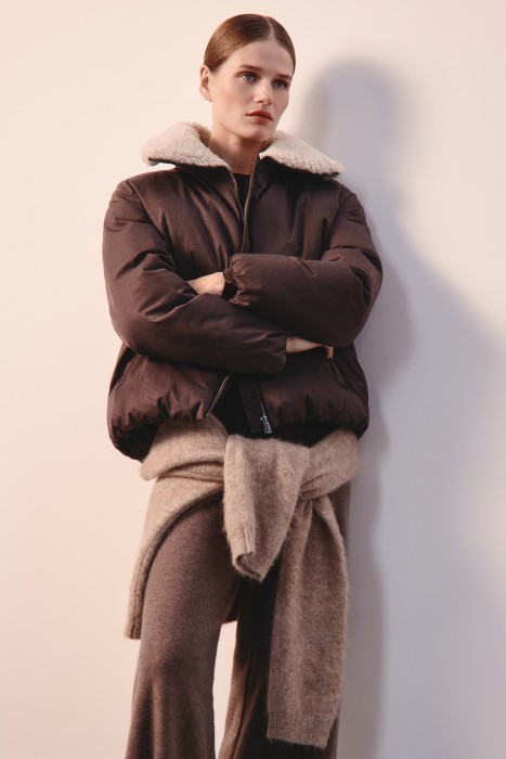 зимняя куртка с меховой отделкой 781258003 фотография