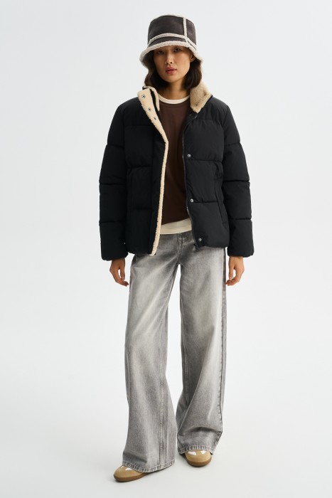 зимняя куртка с меховой отделкой 771227003 фотография