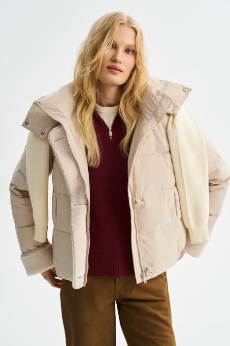 зимняя куртка с меховой отделкой 781730003 фотография