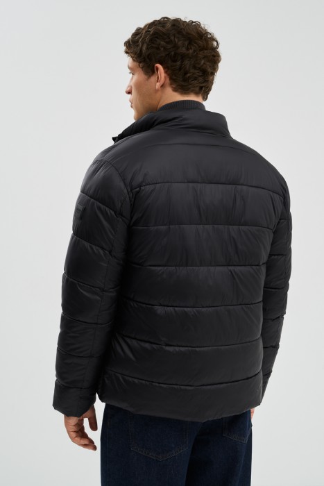 зимняя куртка с трикотажной вставкой по цене 4880 руб вид справа