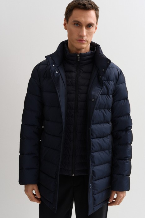 зимняя куртка от бренда снежная королева вид слева