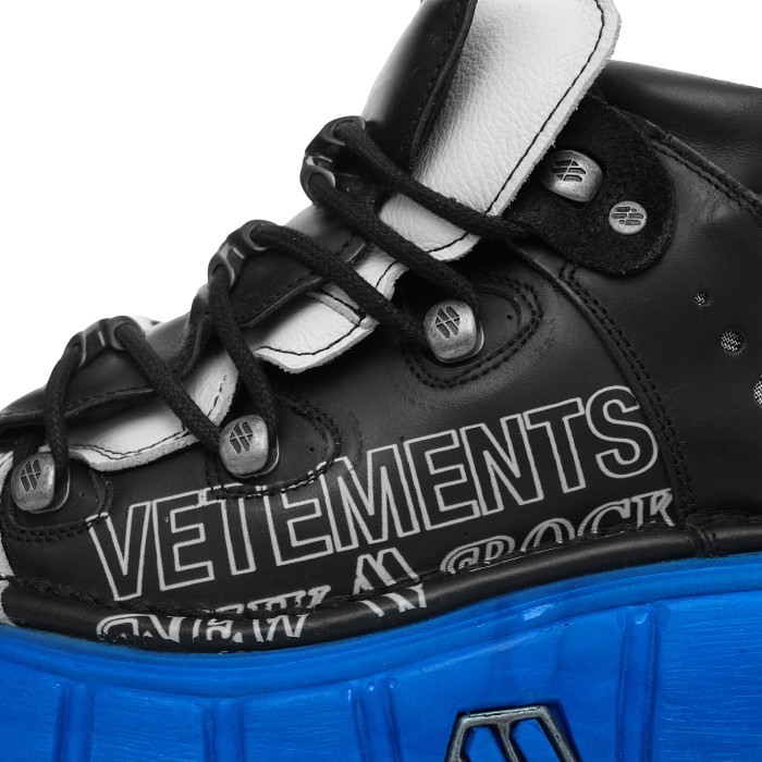 ботинки vetements x new rock на платформе - качественный продукт вид сбоку
