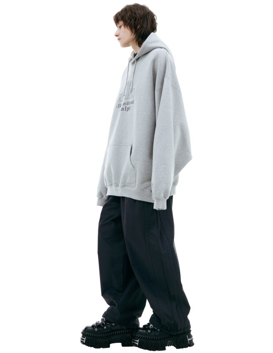 худи с принтом 'i'm retired' от бренда vetements вид слева