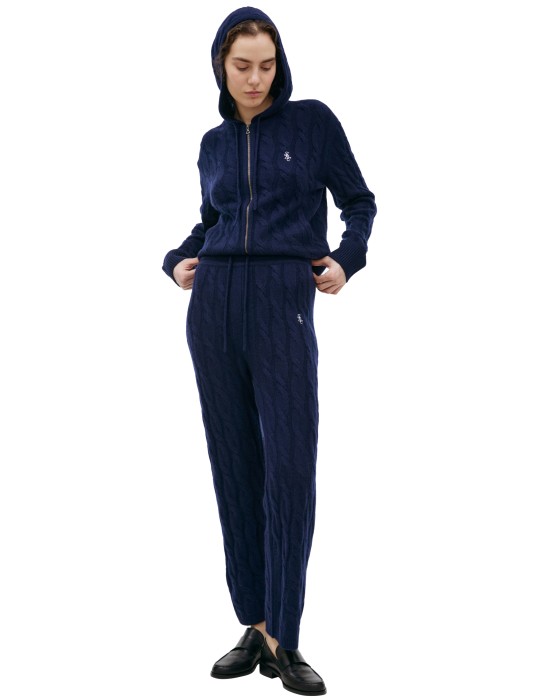 кашемировые брюки в крупную вязку PA041512302BL32 фотография