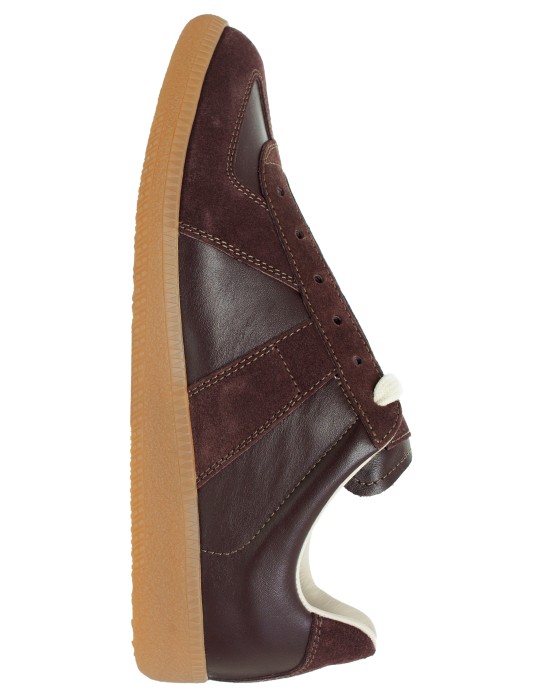 кеды replica из кожи от бренда maison margiela вид слева